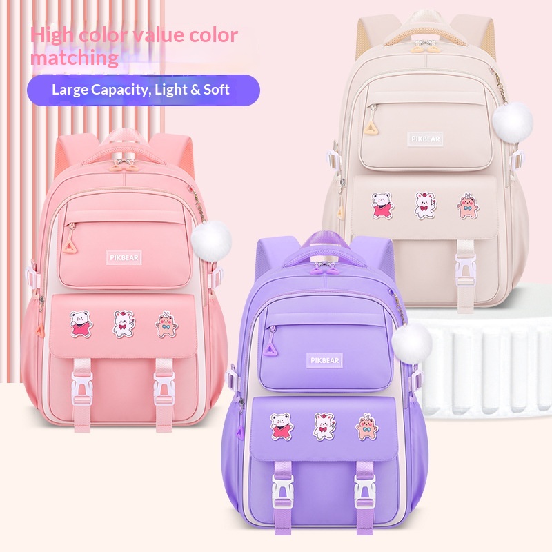 Interior Design Handbook - Pikbear-Conjunto de mochilas escolares Kawaii, mochila