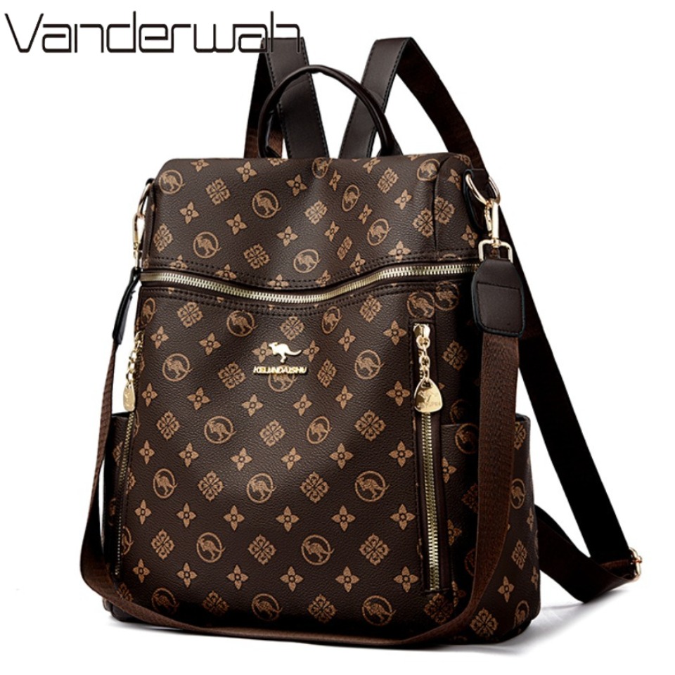 Interior Design Logo - Mochila de cuero suave de marca