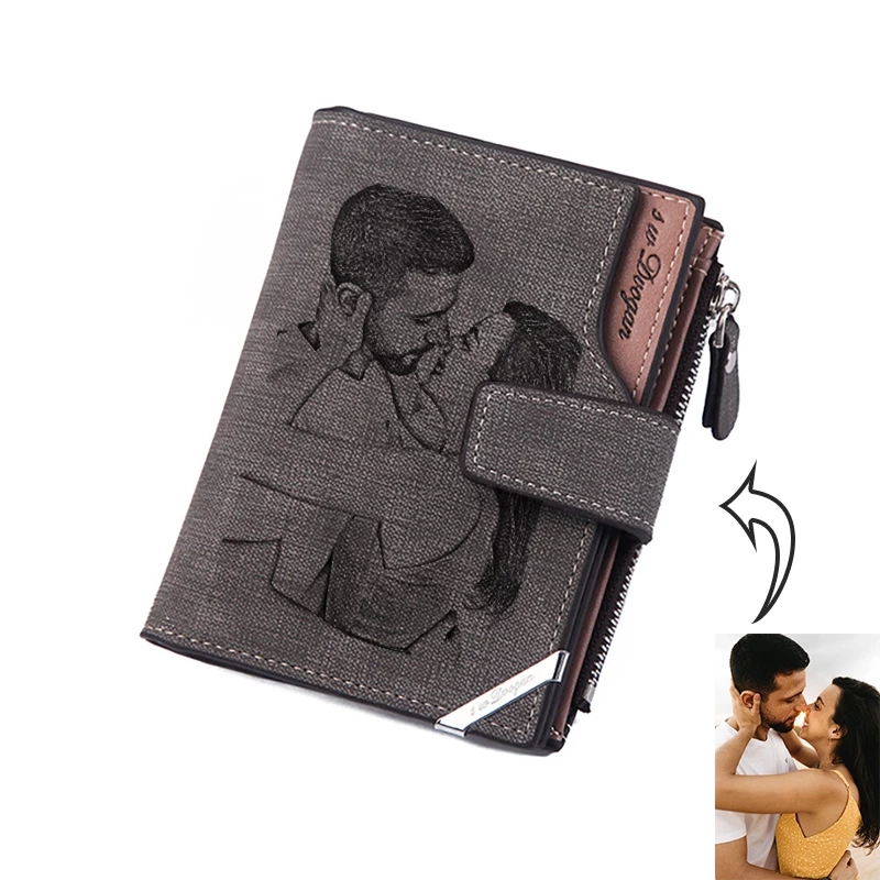 Interior Design Name - Carteras con fotos personalizadas para hombre,