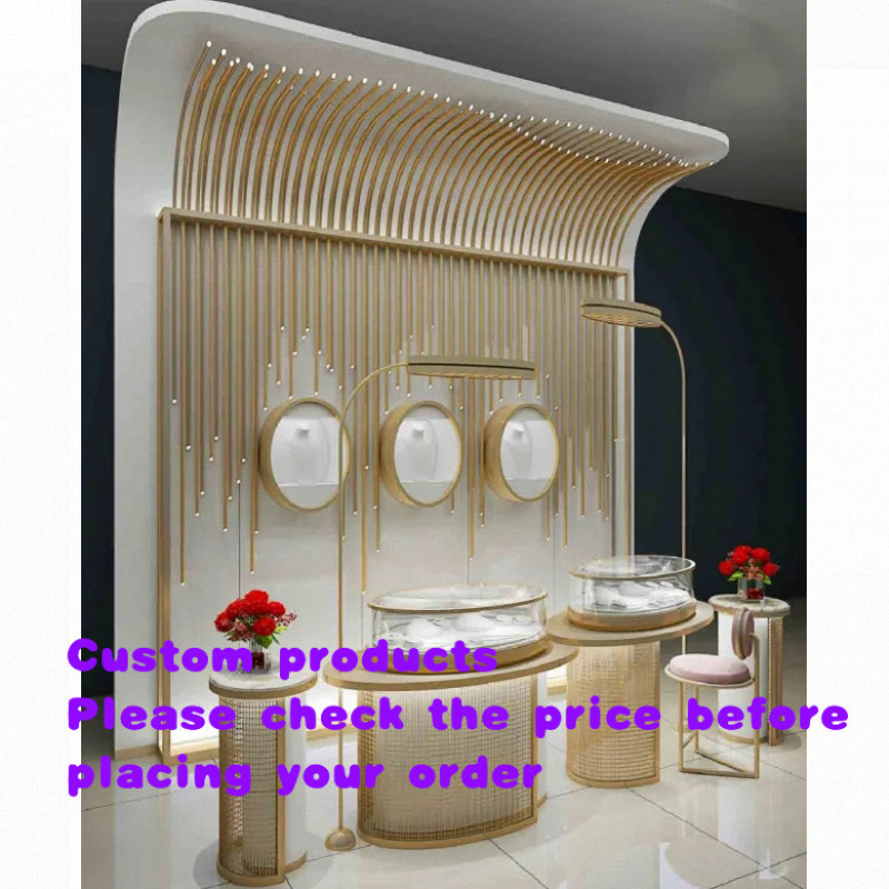 Interior Design Retail - Vitrina de Joyería de Vidrio Personalizada