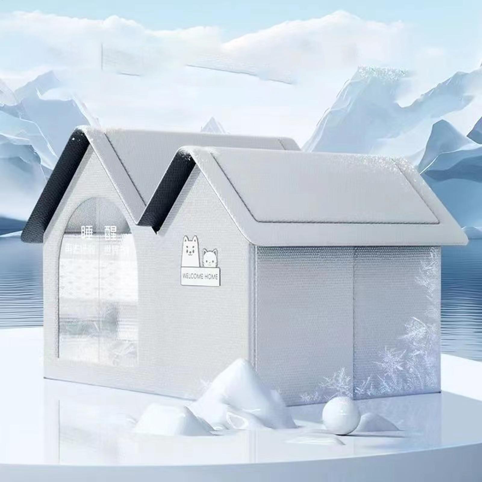 Interior Design Deck - Casa de refrigeración plegable para mascotas,