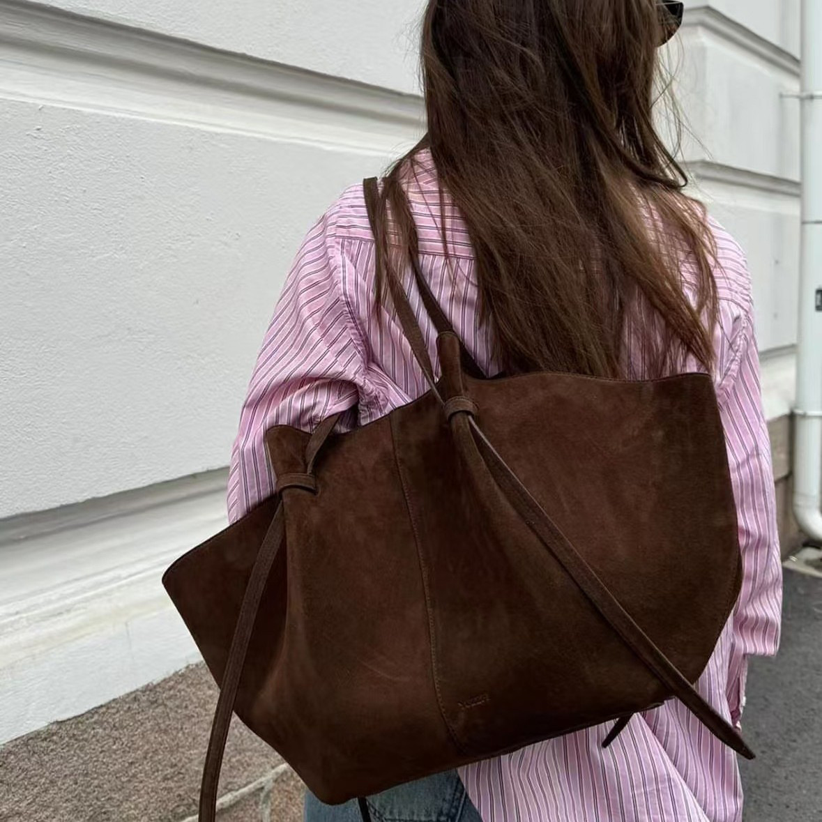 Bolsos Tote de Ante Sintético  - Interior Design Name reseña y precio