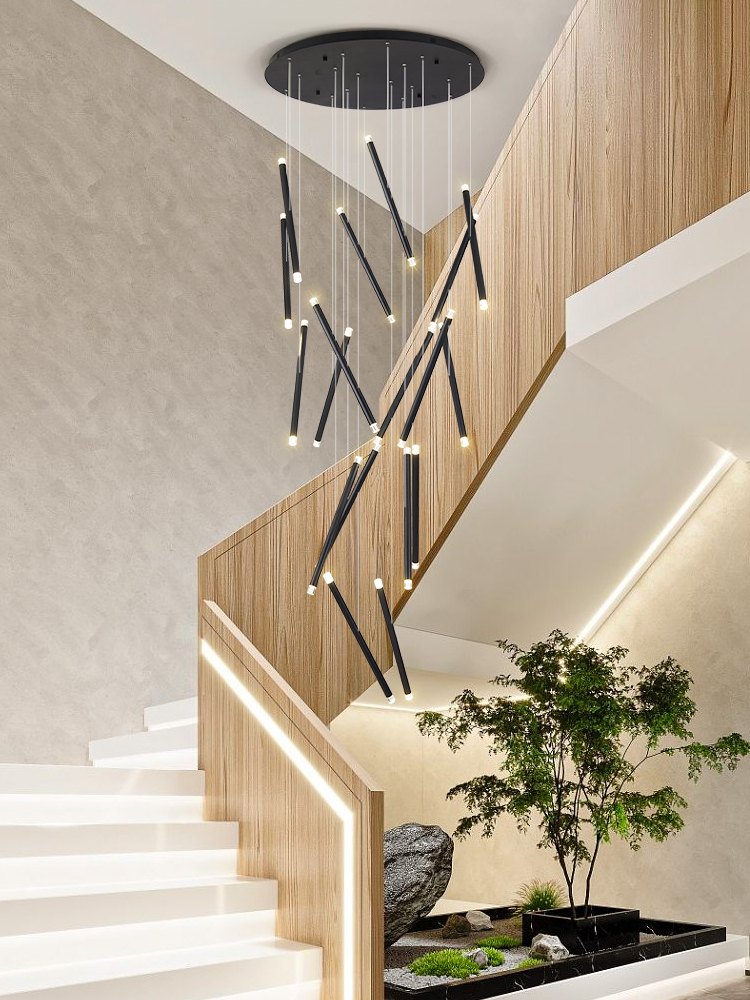 Candelabro moderno LED para es - Interior Design Deck reseña y precio