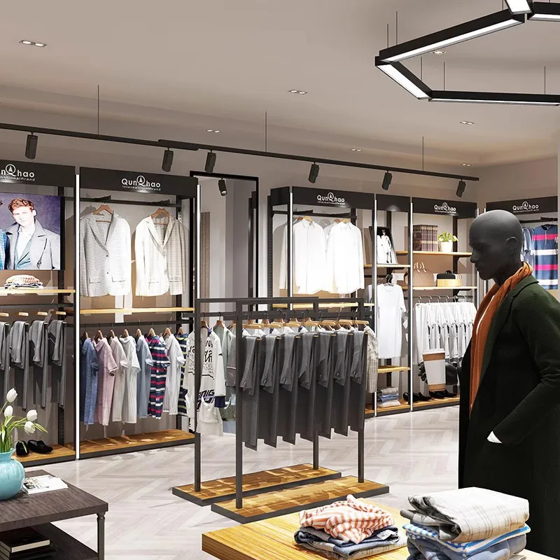 Exhibidores de Ropa de Madera  - Interior Design Retail reseña y precio