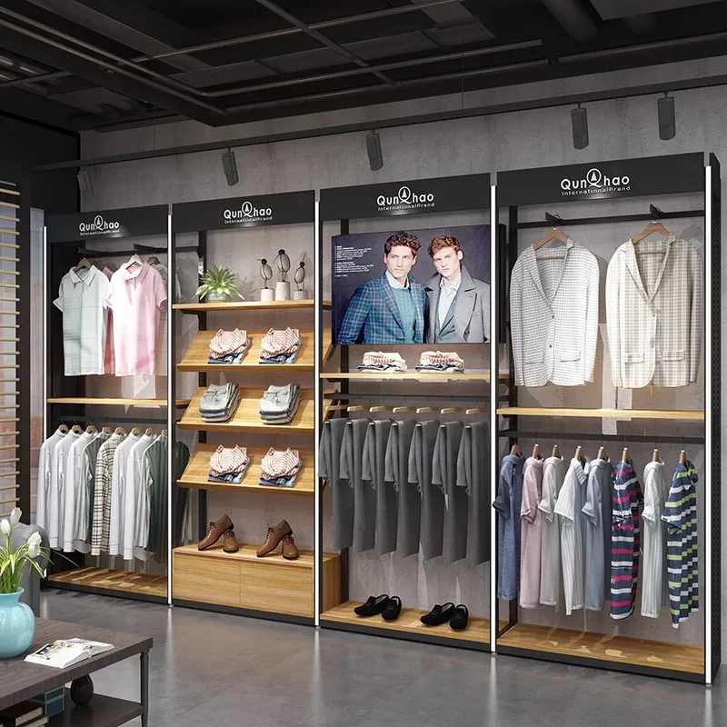 Exhibidores de Ropa de Madera  - Interior Design Retail reseña y precio