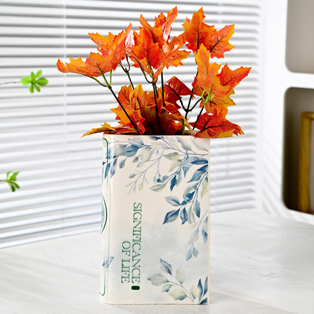 Florero de cerámica para libro - Interior Design Handbook reseña y precio