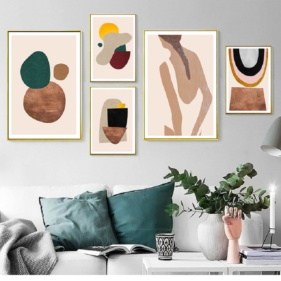 Pósteres abstractos de Escandi - Interior Design York reseña y precio