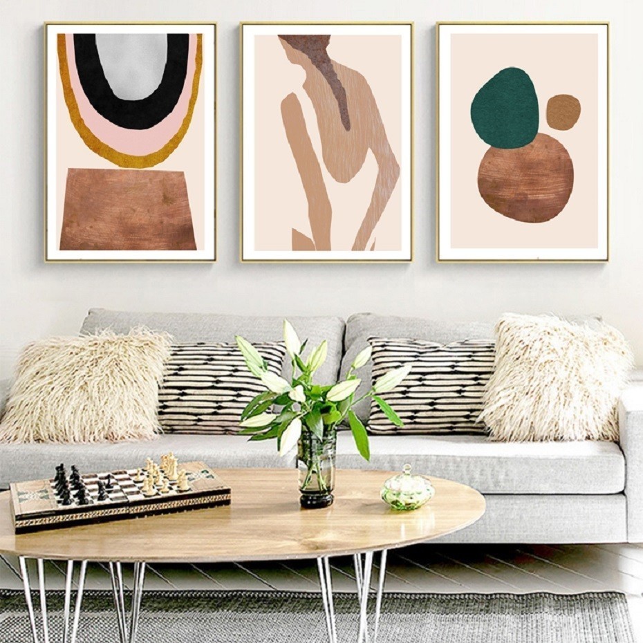 Pósteres abstractos de Escandi - Interior Design York reseña y precio